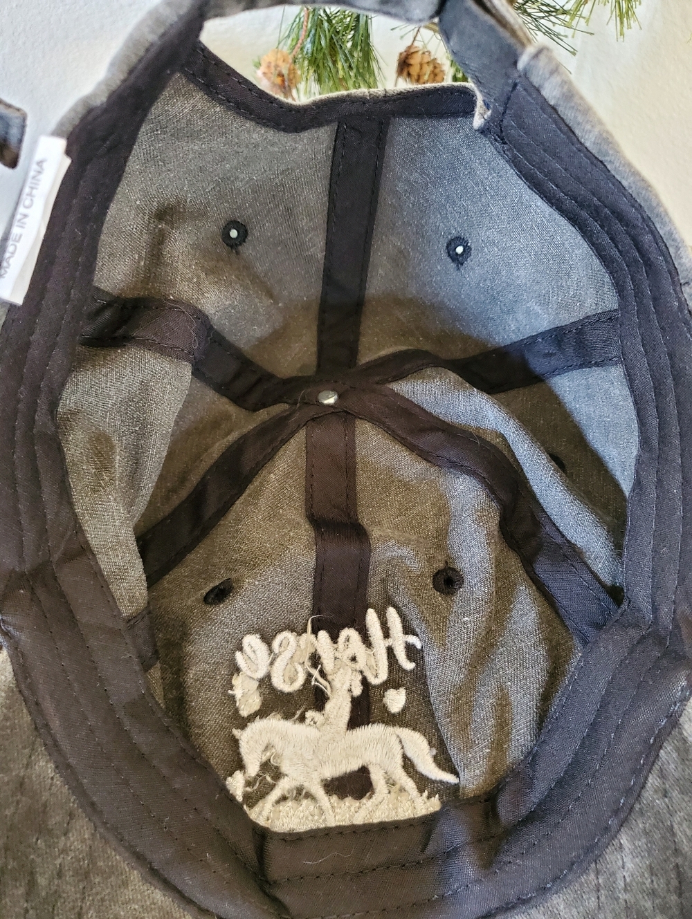 Bundle: 2 Distressed Horse Lover Baseball Caps - Barn Hair & Horse Girl - Picture 7 of 12
